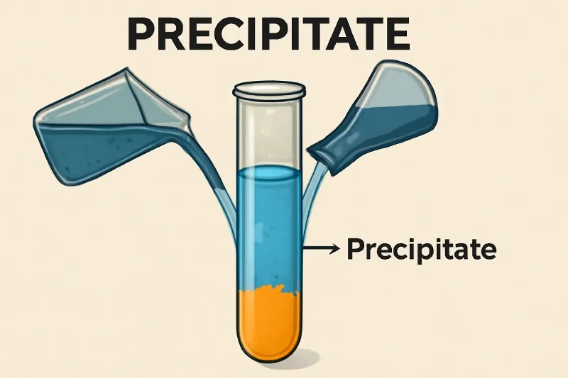 Precipitate: An insoluble solid that forms from a solution during a chemical reaction