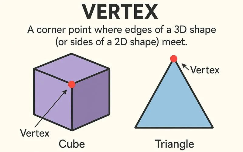 Vertex (plural: Vertices)