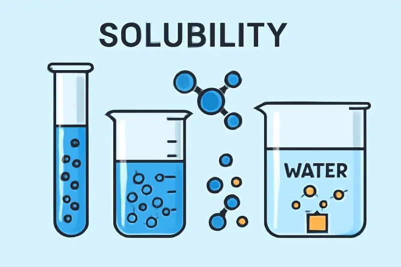 Solubility: The ability of a substance to dissolve in a solvent