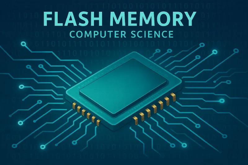 Flash Memory: Non-volatile, rewritable semiconductor memory