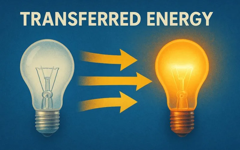Transferred energy: Energy passed from one object or system to another