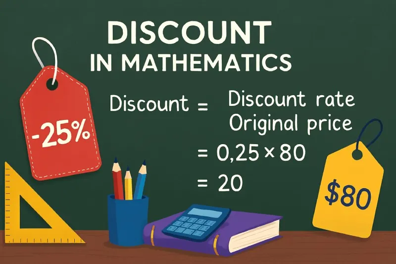 Discount: the amount by which an original selling price is reduced