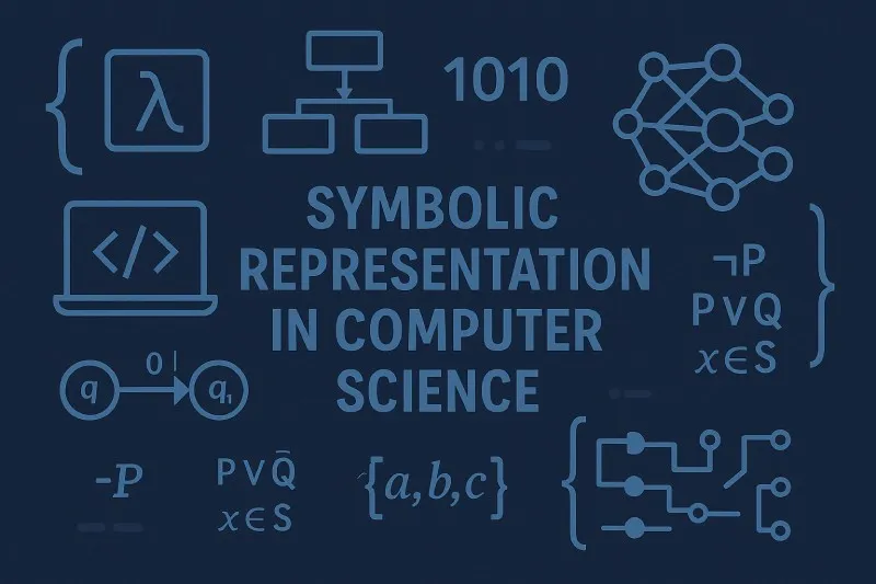 Symbolic representation: Standard symbols used to represent logic gates in circuit diagrams
