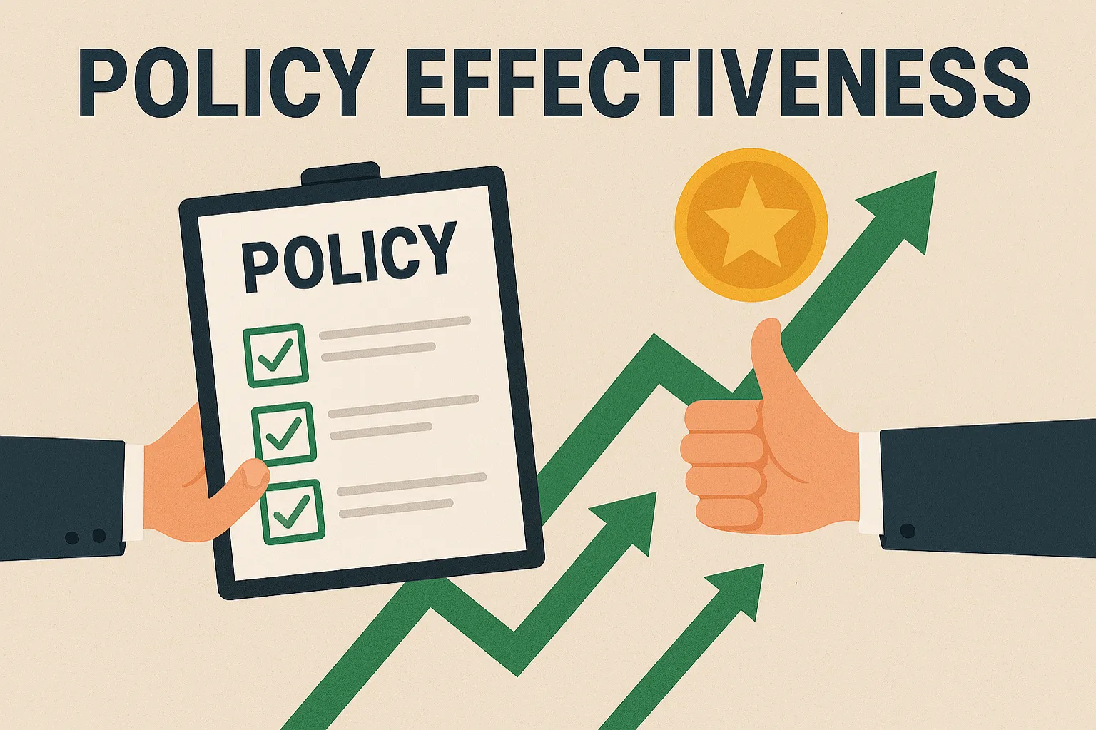 Policy effectiveness: The extent to which a policy achieves its intended objectives.