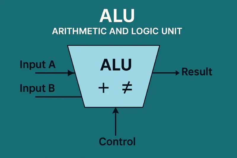ALU (Arithmetic and Logic Unit): The part of the CPU that performs arithmetic calculations and logical operations
