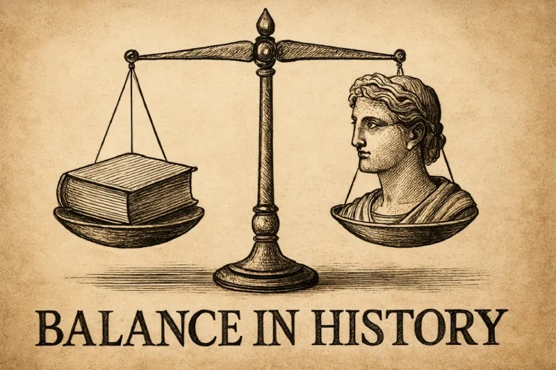 Balance: In essay writing, considering multiple viewpoints or factors rather than focusing on one