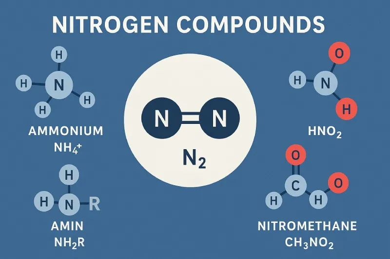 Nitrogen compounds form diverse