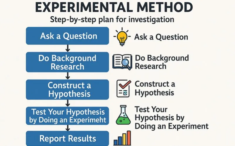 Experimental method: Step-by-step plan for investigation