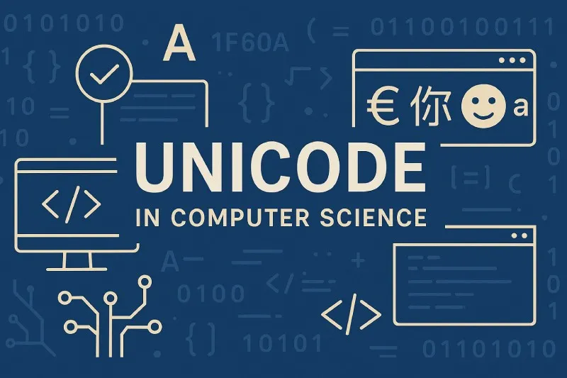 Unicode: A character encoding standard that supports many world languages
