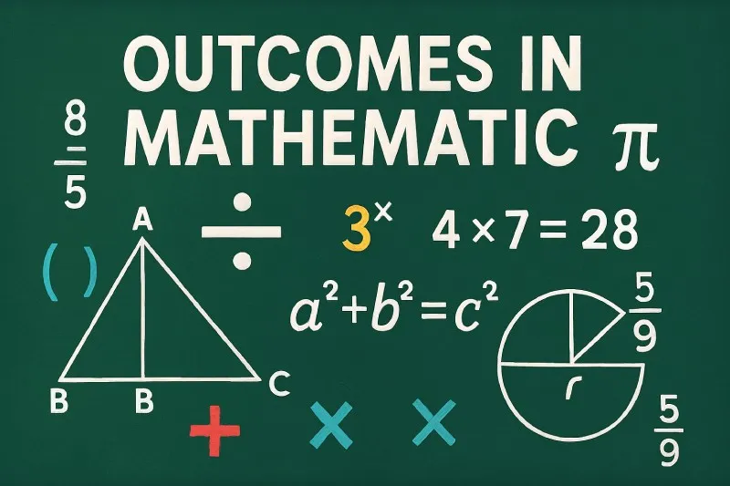 Outcomes: The possible results of an 'experiment'