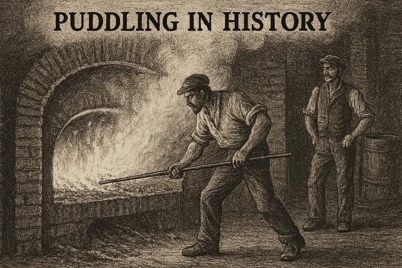 Puddling: A process for refining iron ore