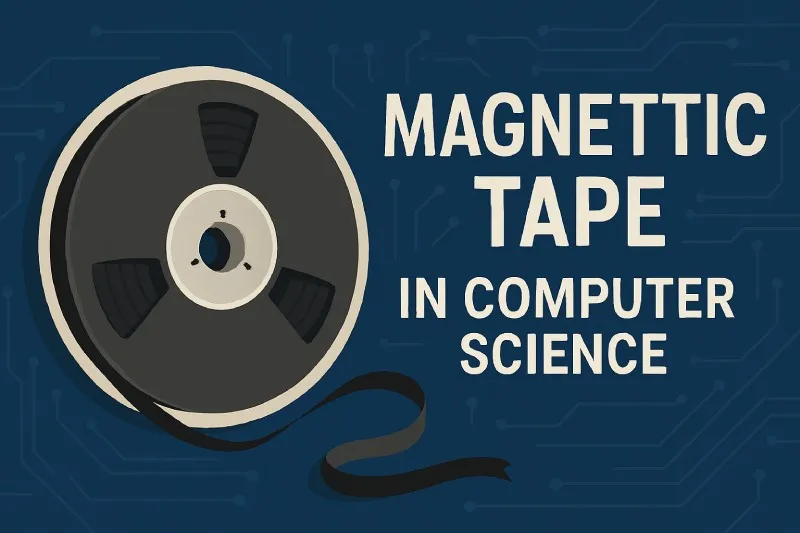 Magnetic Tape: Sequential storage medium using magnetized tape
