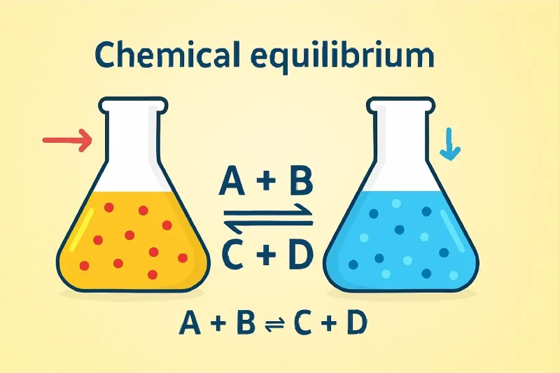Chemical equilibrium: Forward and backward rates equal