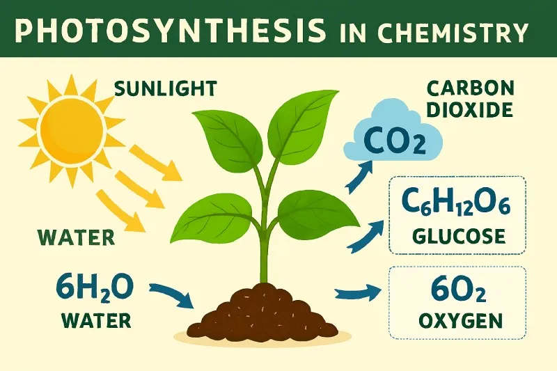 Photosynthesis: The process by which plants use sunlight to convert CO₂ and water into glucose and oxygen