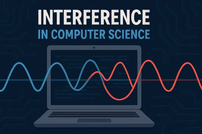 Interference: Unwanted disturbance in a transmission medium that affects signal quality