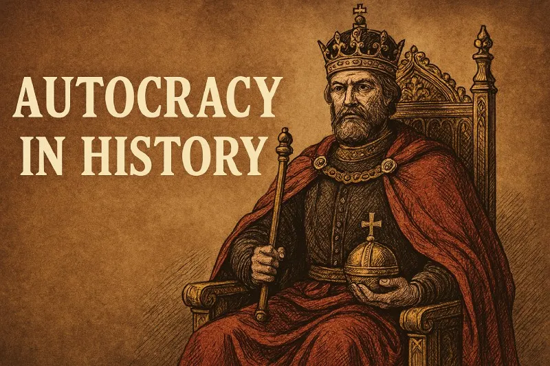 Autocracy: A system of government where one person has absolute power