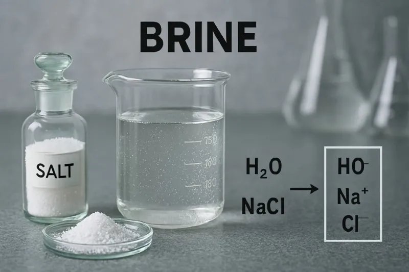 Brine: Concentrated NaCl solution
