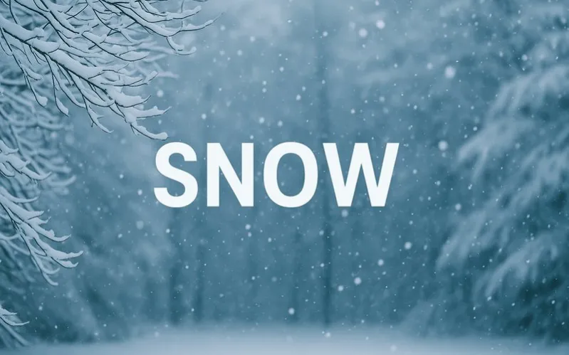 Snow: Ice crystals that fall from clouds