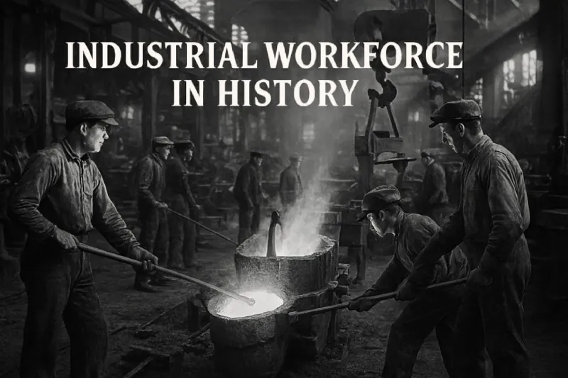 Industrial Workforce: Workers employed in factories and industrial enterprises
