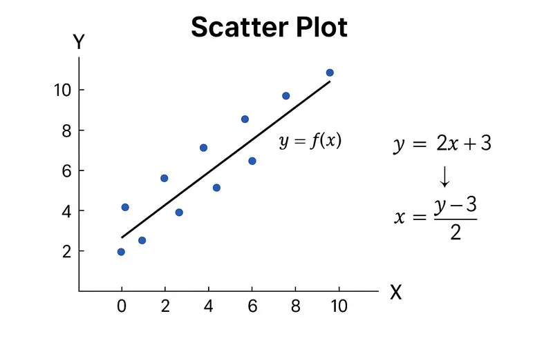 Scatter graph (or scatter plot)