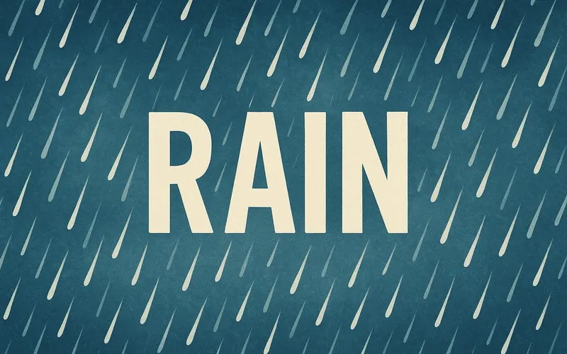 Rain: Liquid water that falls from clouds