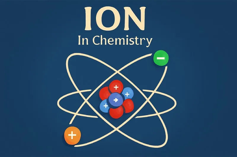 Ion: Atom or molecule with a charge due to gain/loss of electrons