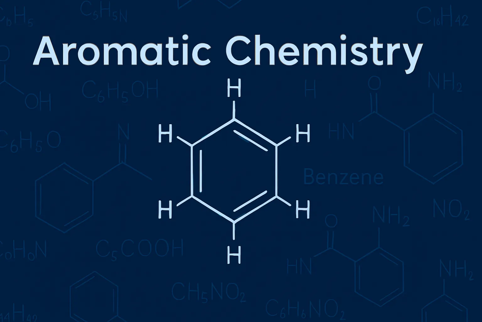 Aromatic Chemistry: The study of cyclic, planar compounds with delocalized π-electrons