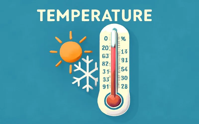 Temperature: A measure of the average kinetic energy of particles