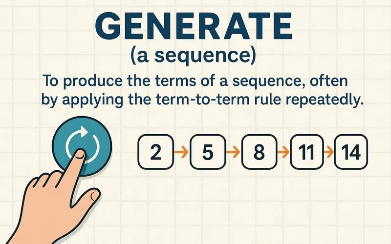 Generate (a sequence)