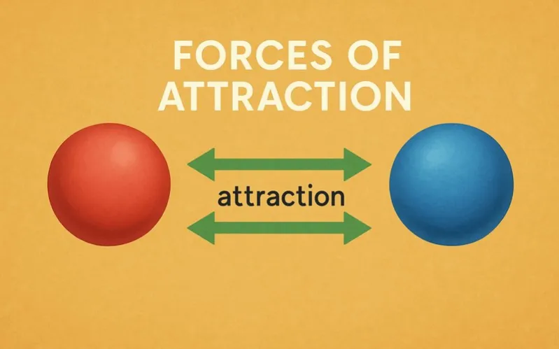 Forces of attraction: Forces that hold particles together