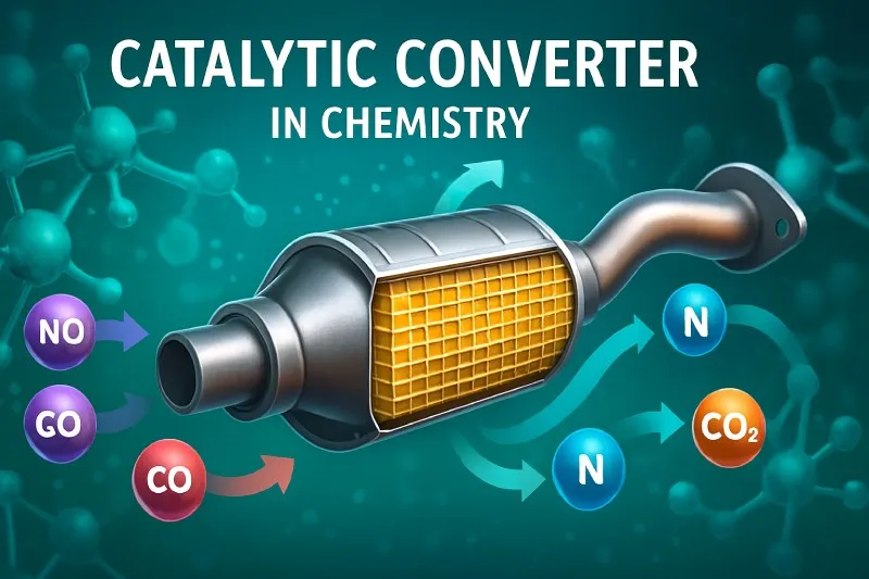 Catalytic converter: A device in vehicle exhaust systems that converts harmful gases into less harmful substances