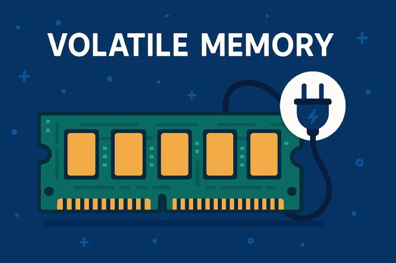Volatile Memory: Memory that loses its contents when power is removed
