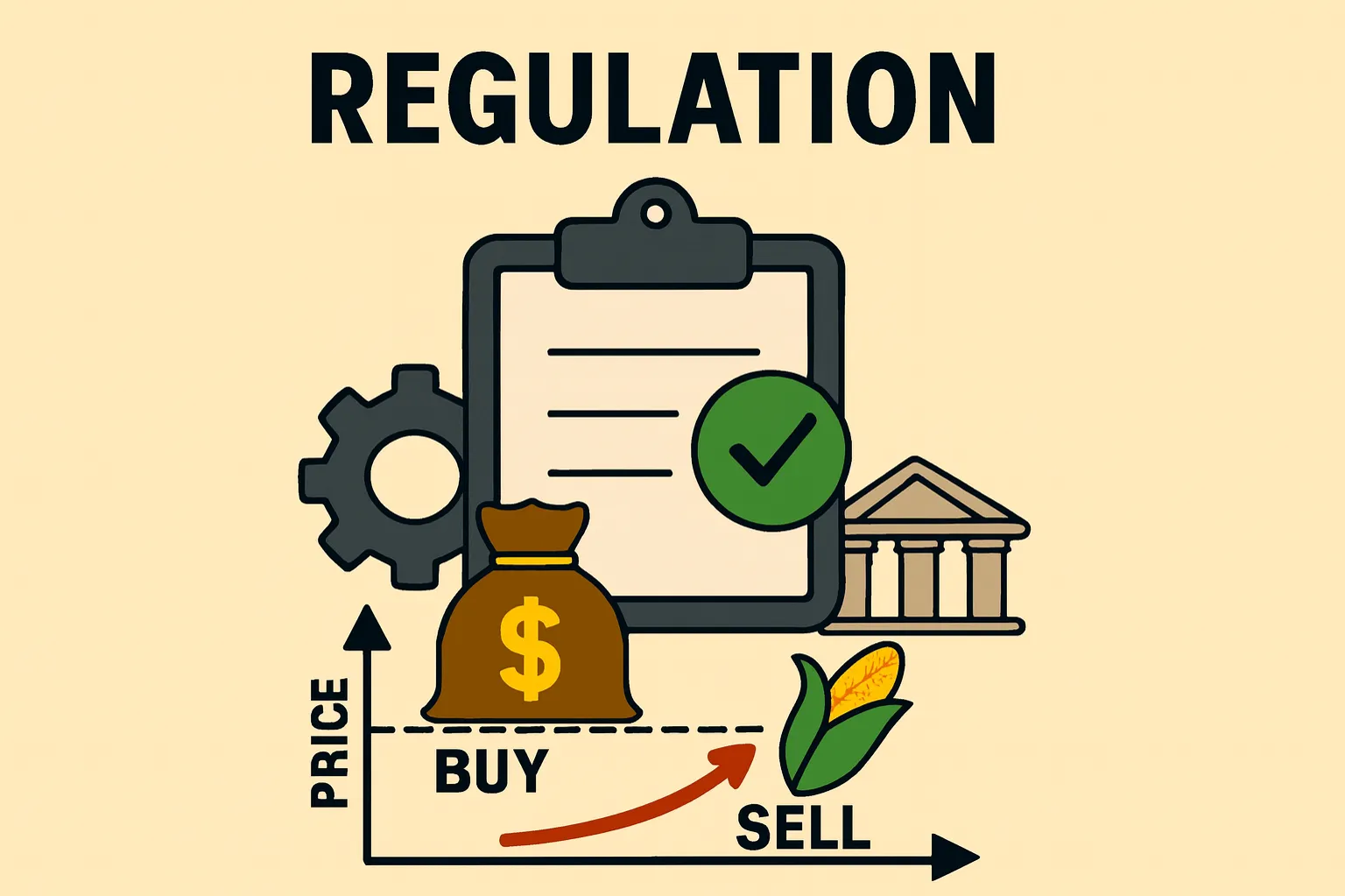 Regulation: rules set by the government to control economic activity