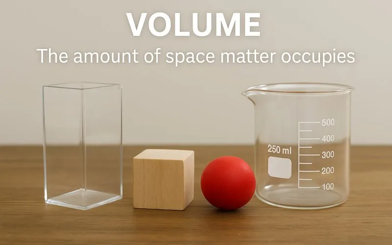 Volume: The amount of space matter occupies