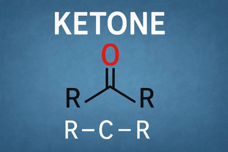 Ketone: Carbonyl group within chain