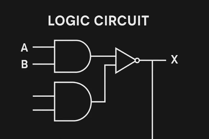 Logic circuit: A digital circuit constructed from logic gates that implements a Boolean function