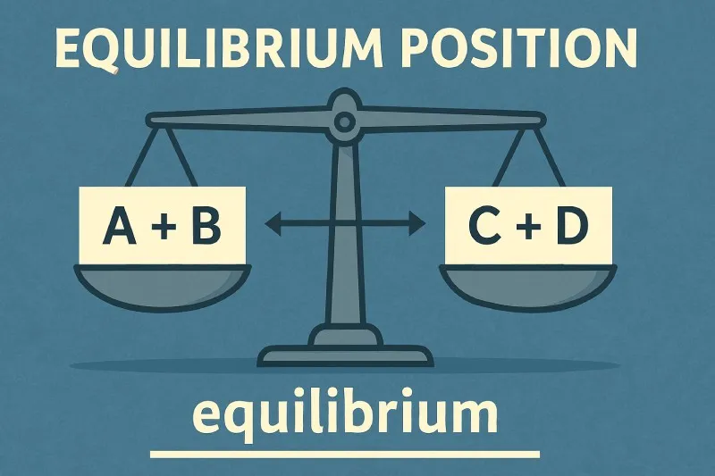 Equilibrium position: Relative amounts at equilibrium