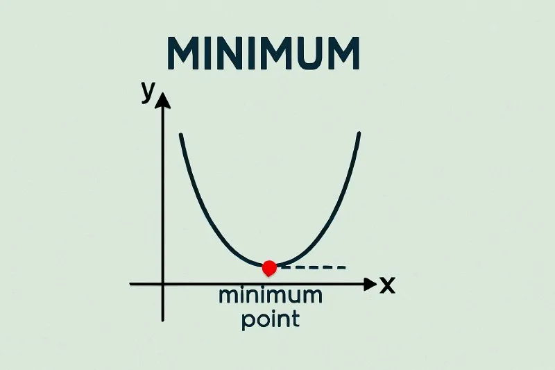 Minimum: The smallest value a function or set can attain
