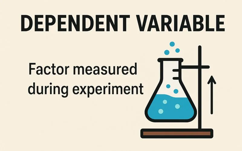 Dependent variable: Factor measured during experiment