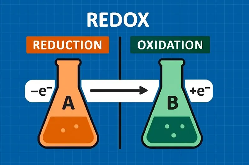 Redox: Electron transfer drives oxidation and reduction reactions in chemistry and biology