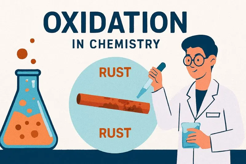 Oxidation: A process that involves the loss of electrons
