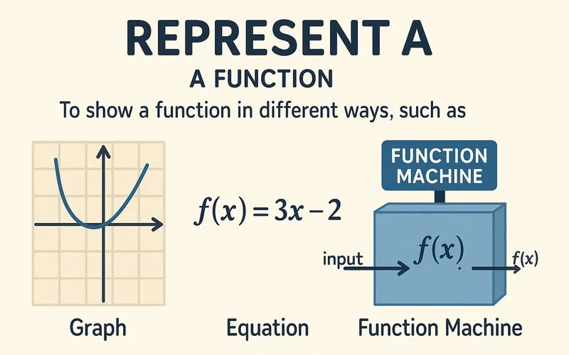 Represent (a function)