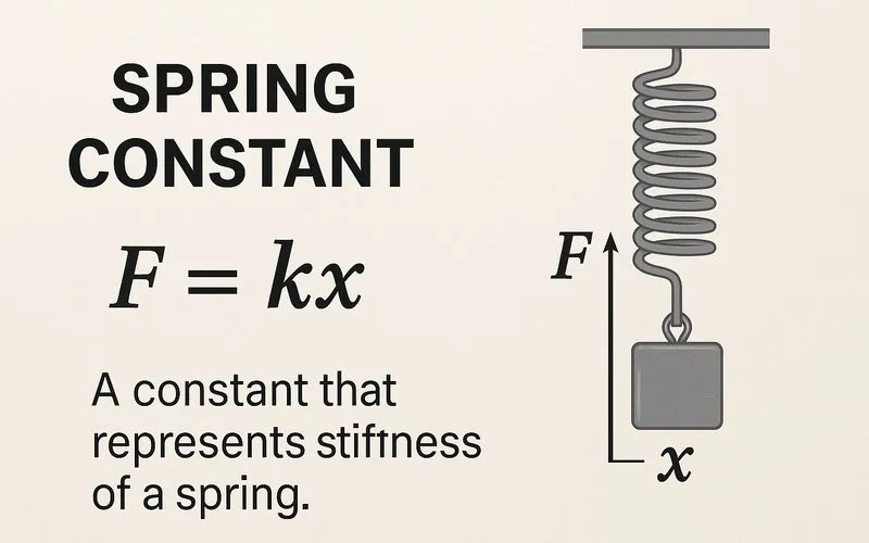 Spring constant (k)