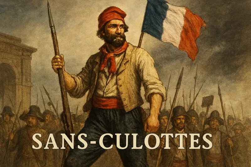 Sans-culottes: Literally without breeches