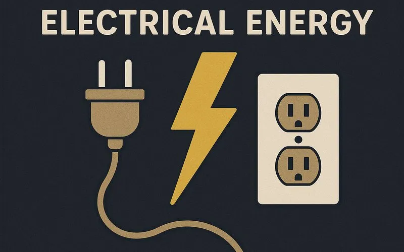 Electrical energy: Energy caused by moving electric charges