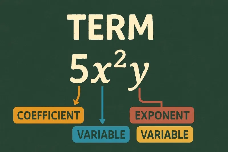 Term (in algebra): part of an expression