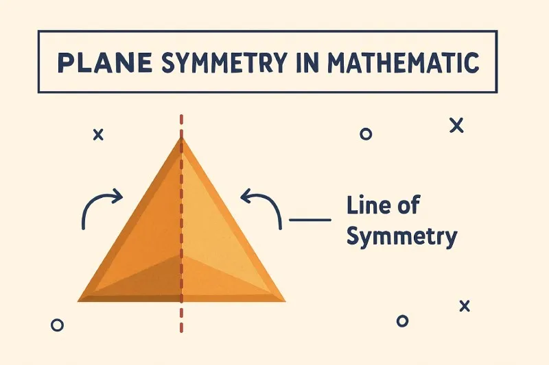 Plane symmetry is a reflection mapping a shape onto itself across a line