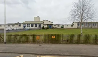 Kirkshaws, Old Monkland Road at Kirkshaws Primary School